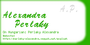 alexandra perlaky business card